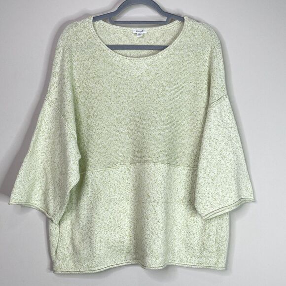 J. Jill Pure Jill Short Sleeve Pocket Sweater Green Women's Size XS - Picture 1 of 7